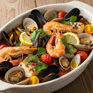 Seafood Bake for Two